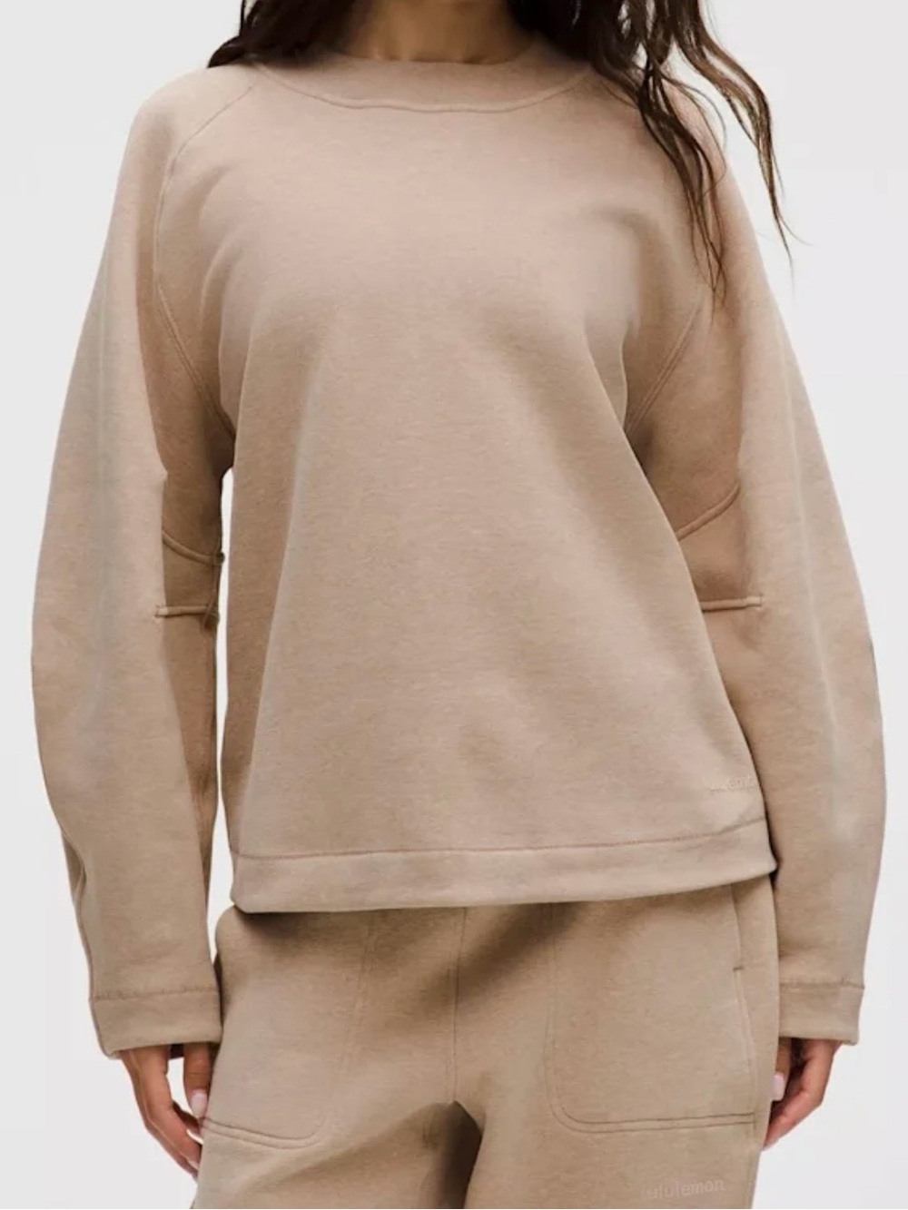 Loungeful Relaxed-Fit Crewneck Sweatshirt - heathered nutmeg